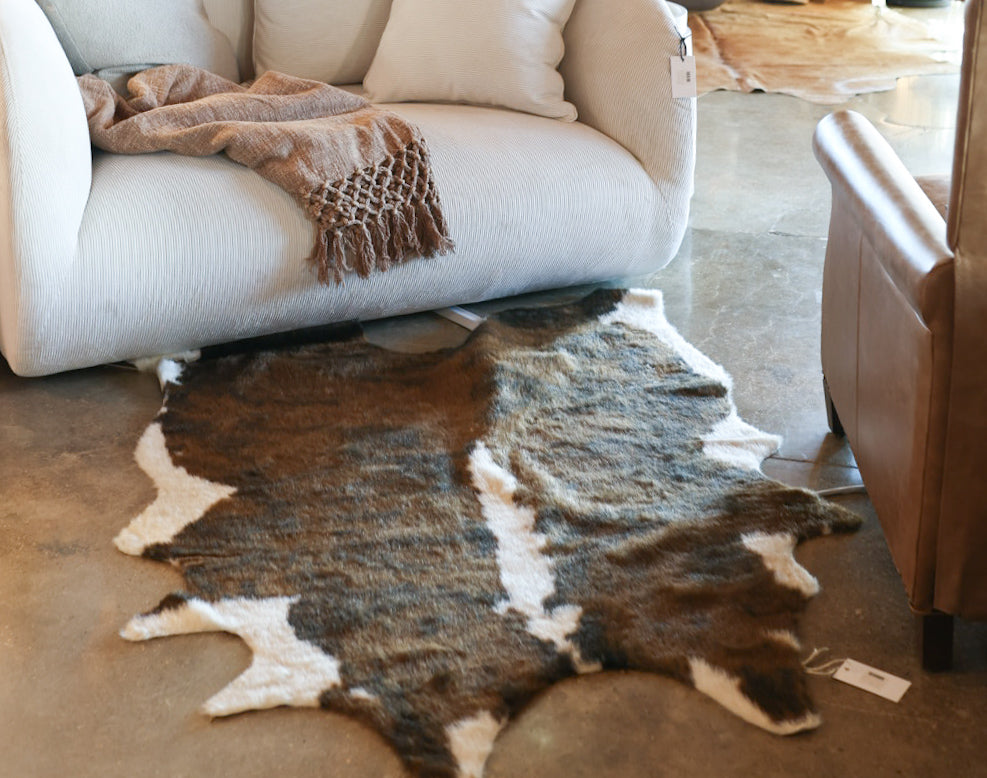 FAUX COW HIDE MINI EX BRINDLE