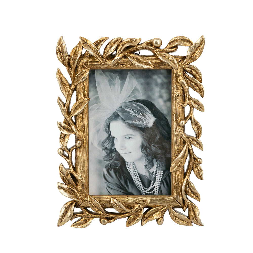 Gold Leaf Photo Frame (5" x 7")