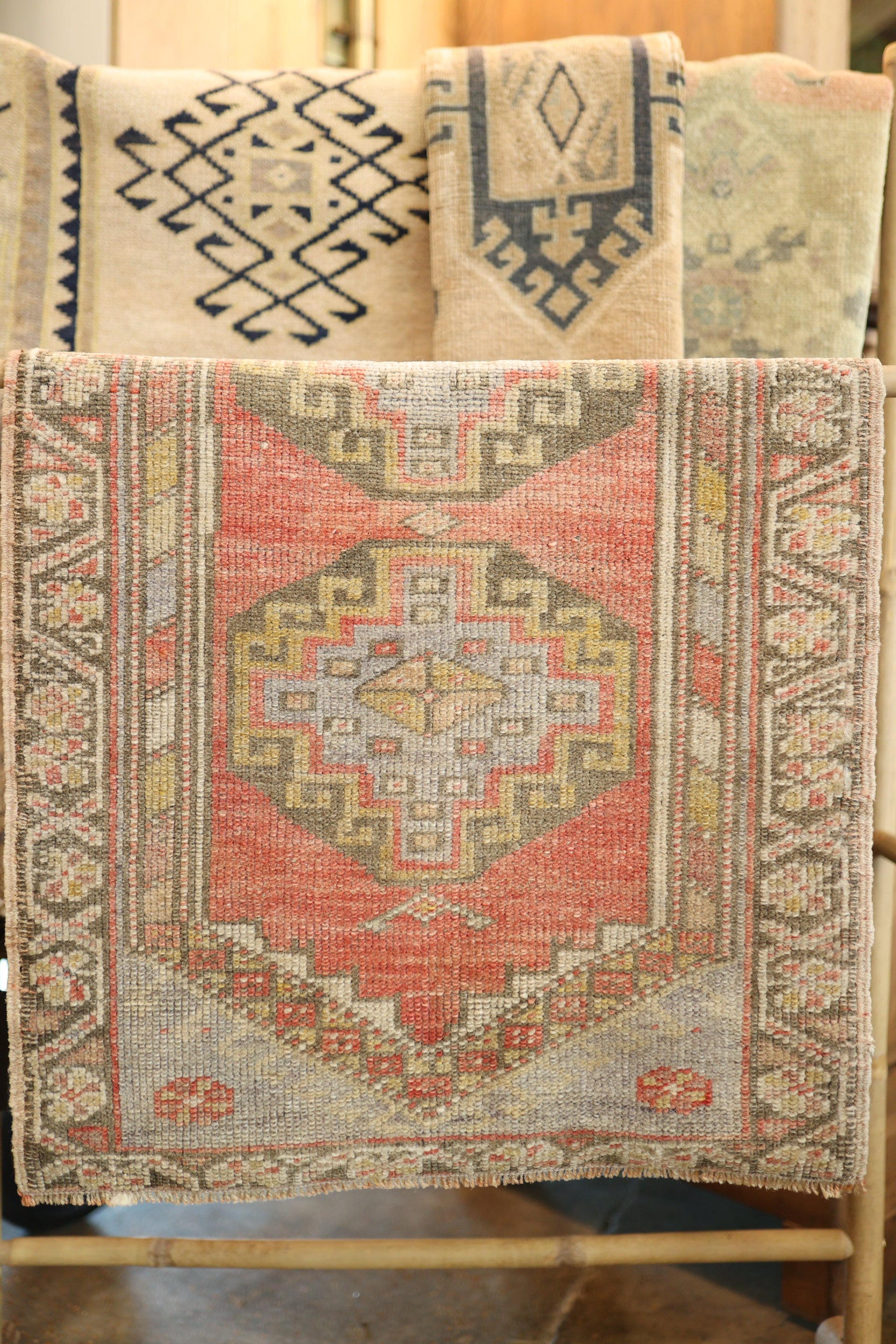 New Mini Vintage Turkish Rug 38