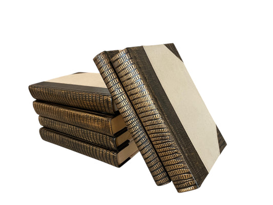 Python Leather and Antique Brass Book