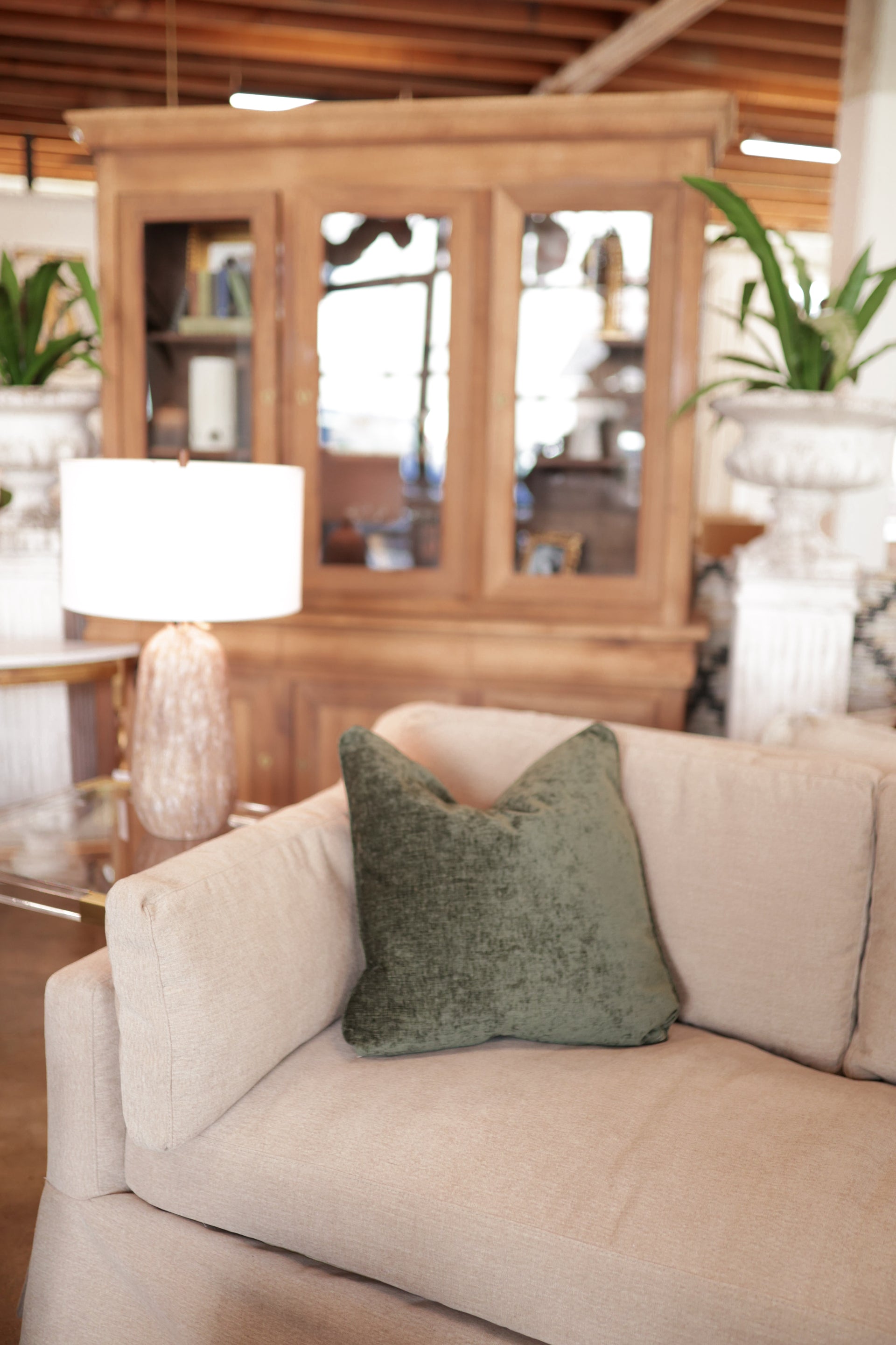 Millicent Olive Pillow