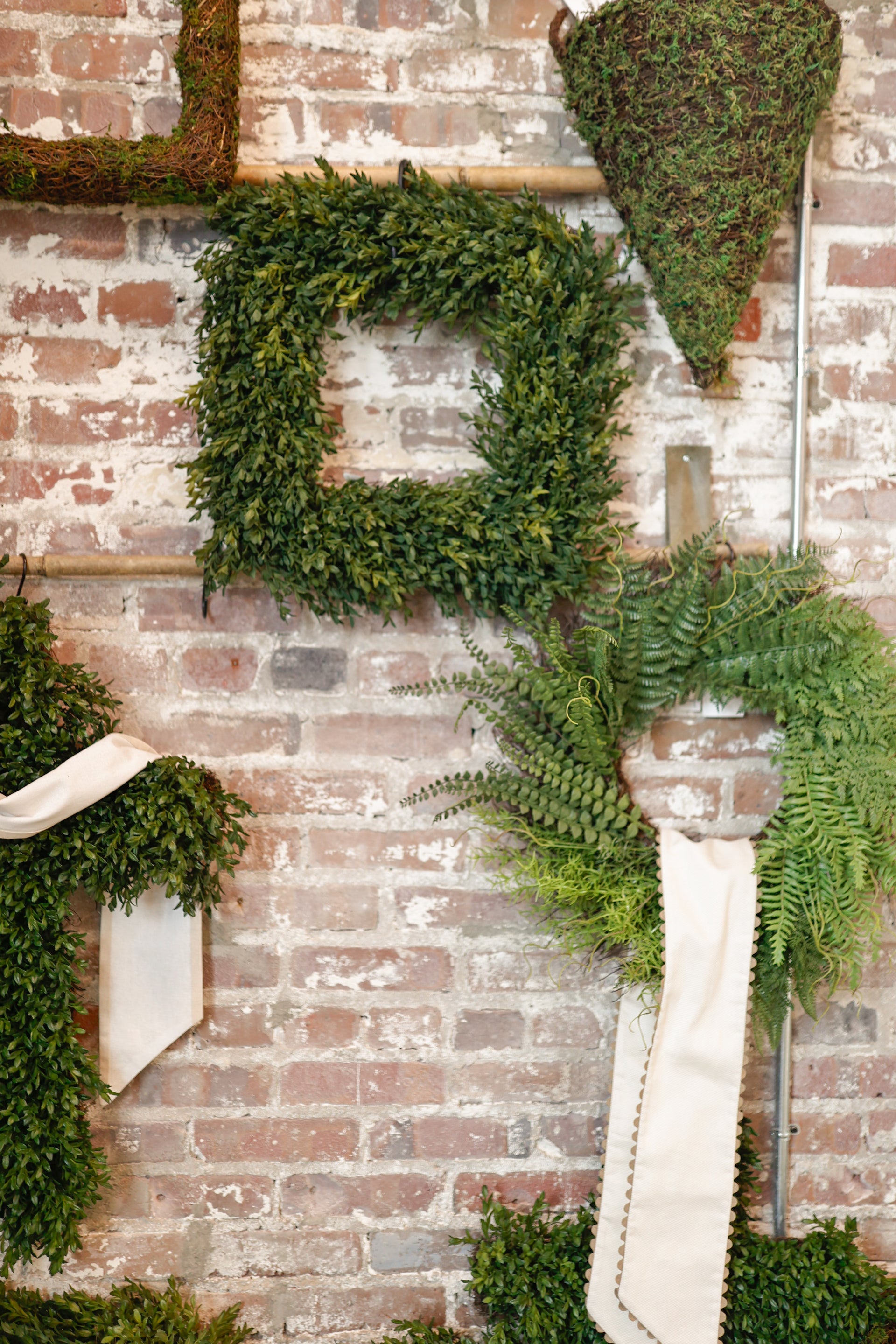 Mixed Fern Wreath 28"