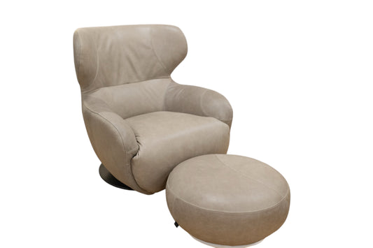Shell Comfort Chair & Footstool