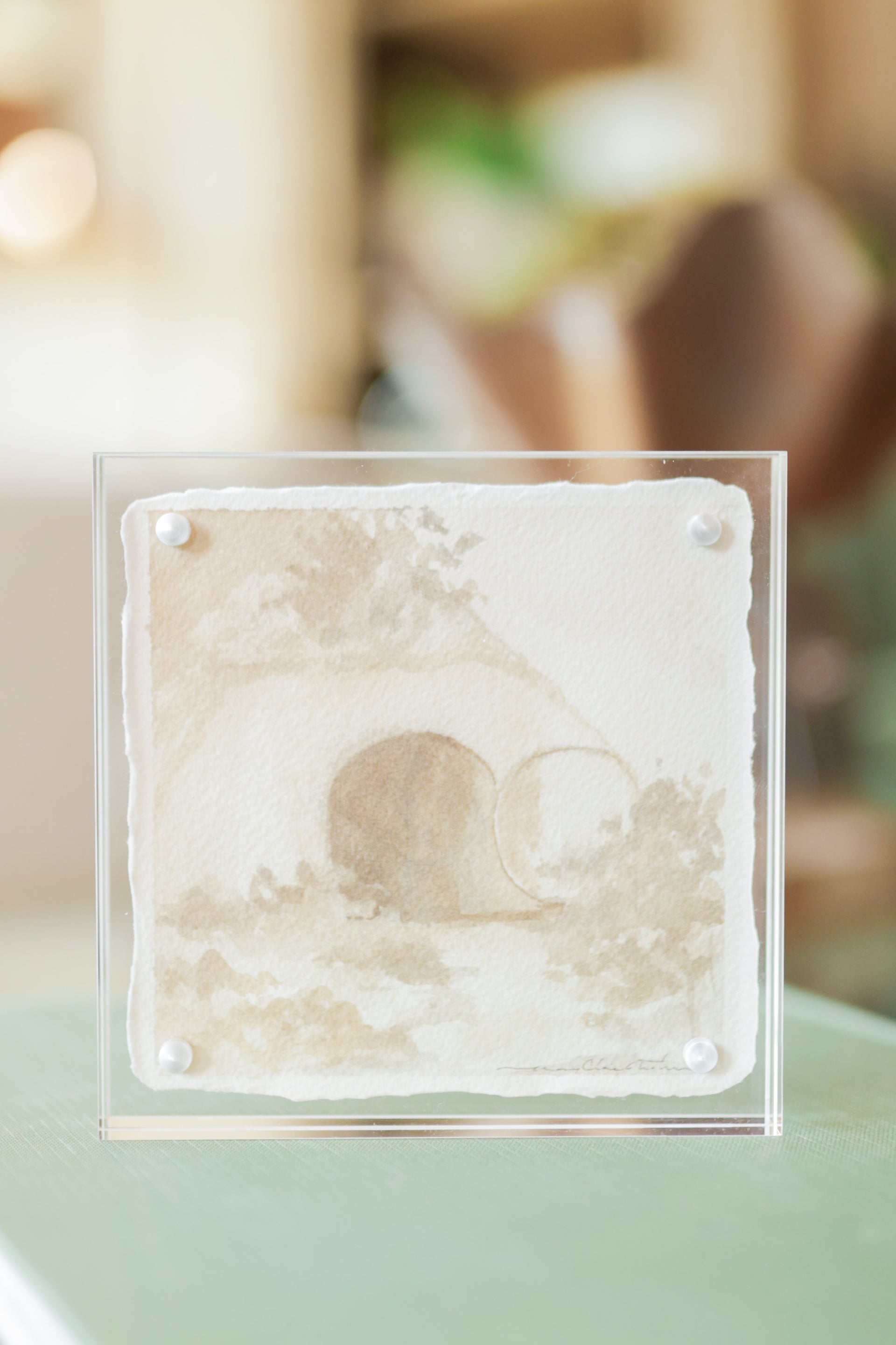 The Tomb Was Empty - Framed Art By Mary Claire 5” x 5” (Each One Will Differ)