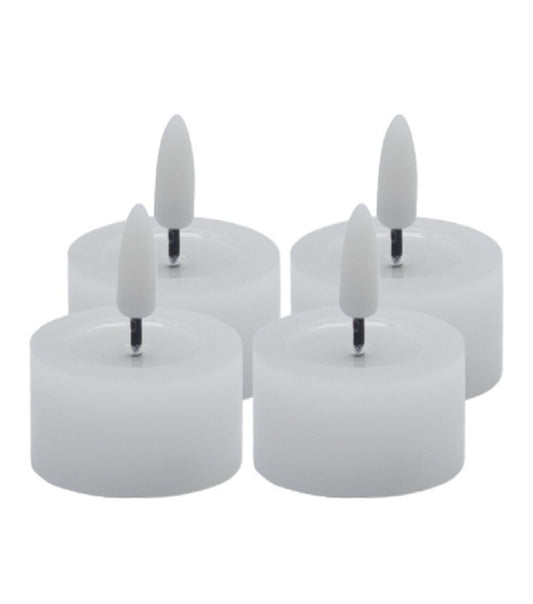 White Flameless Tealight (Set of 4)