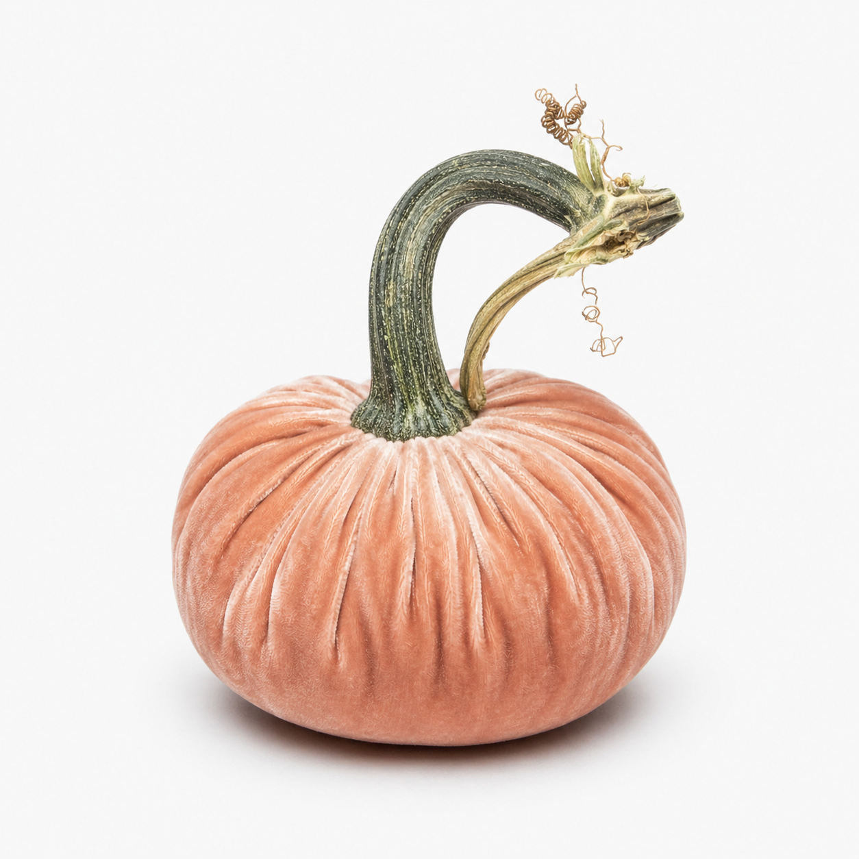 4" Velvet Pumpkin (each stem will differ)