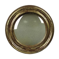 Convex Mirror, Antique Gold - Medium
