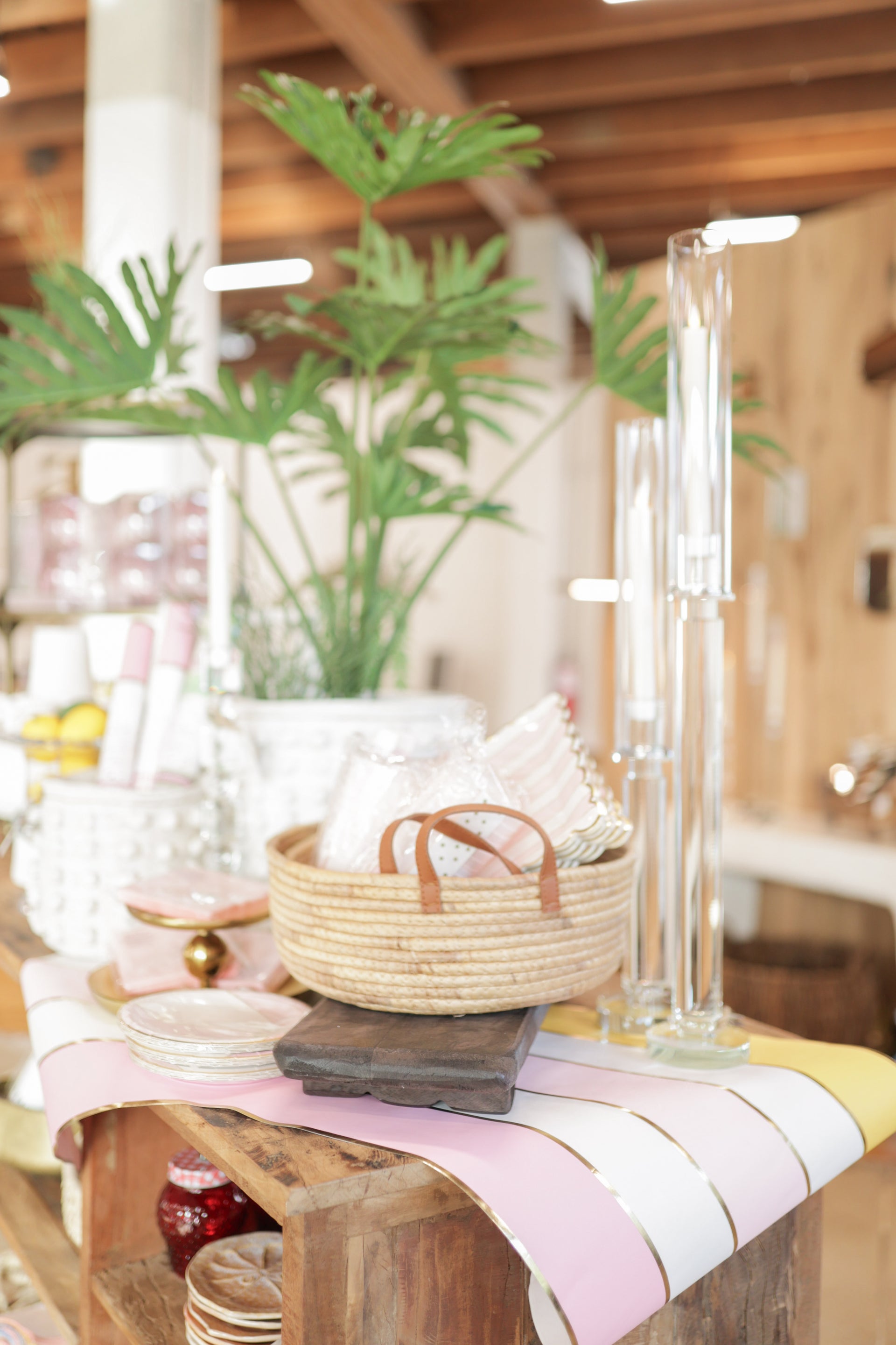 Cabana Stripe Paper Table Runner
