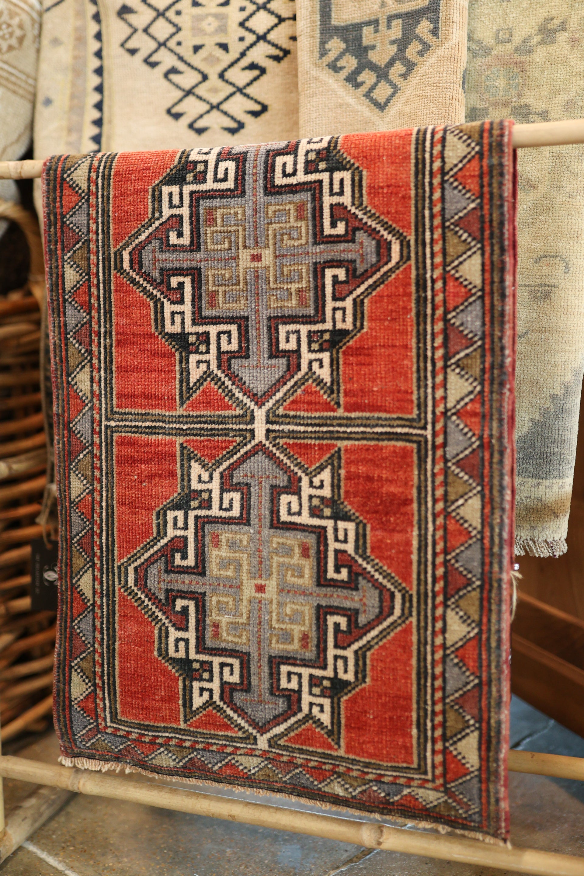 New Mini Vintage Turkish Rug 40