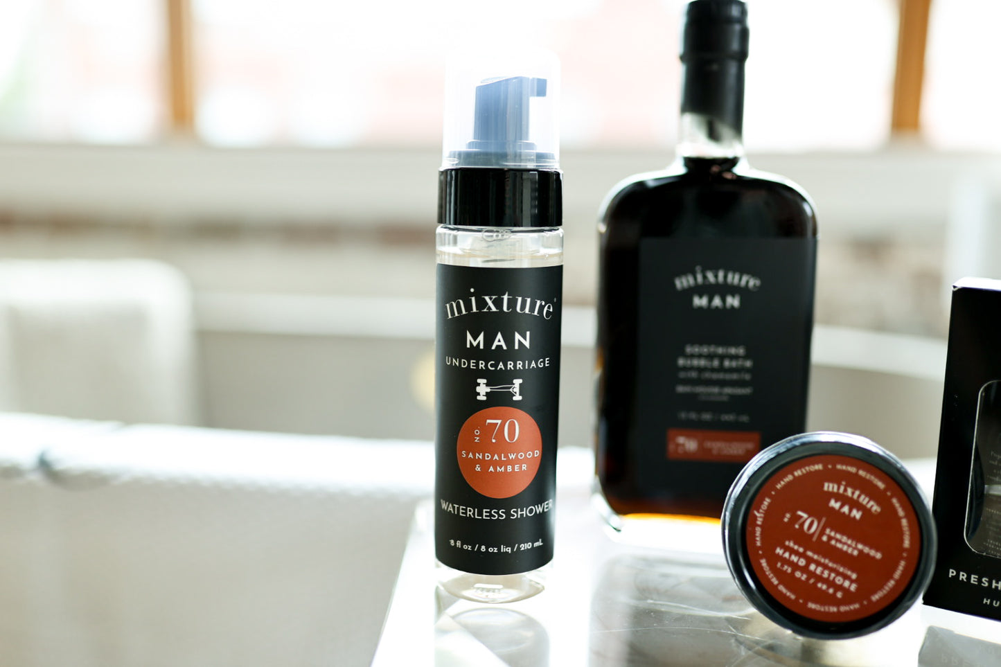 No. 70 Sandalwood & Amber Men's Waterless Shower