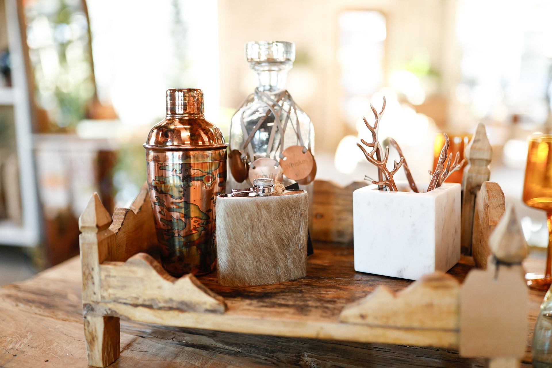 16 oz. Stainless Steel Cocktail Shaker, Oxidized Copper Finish