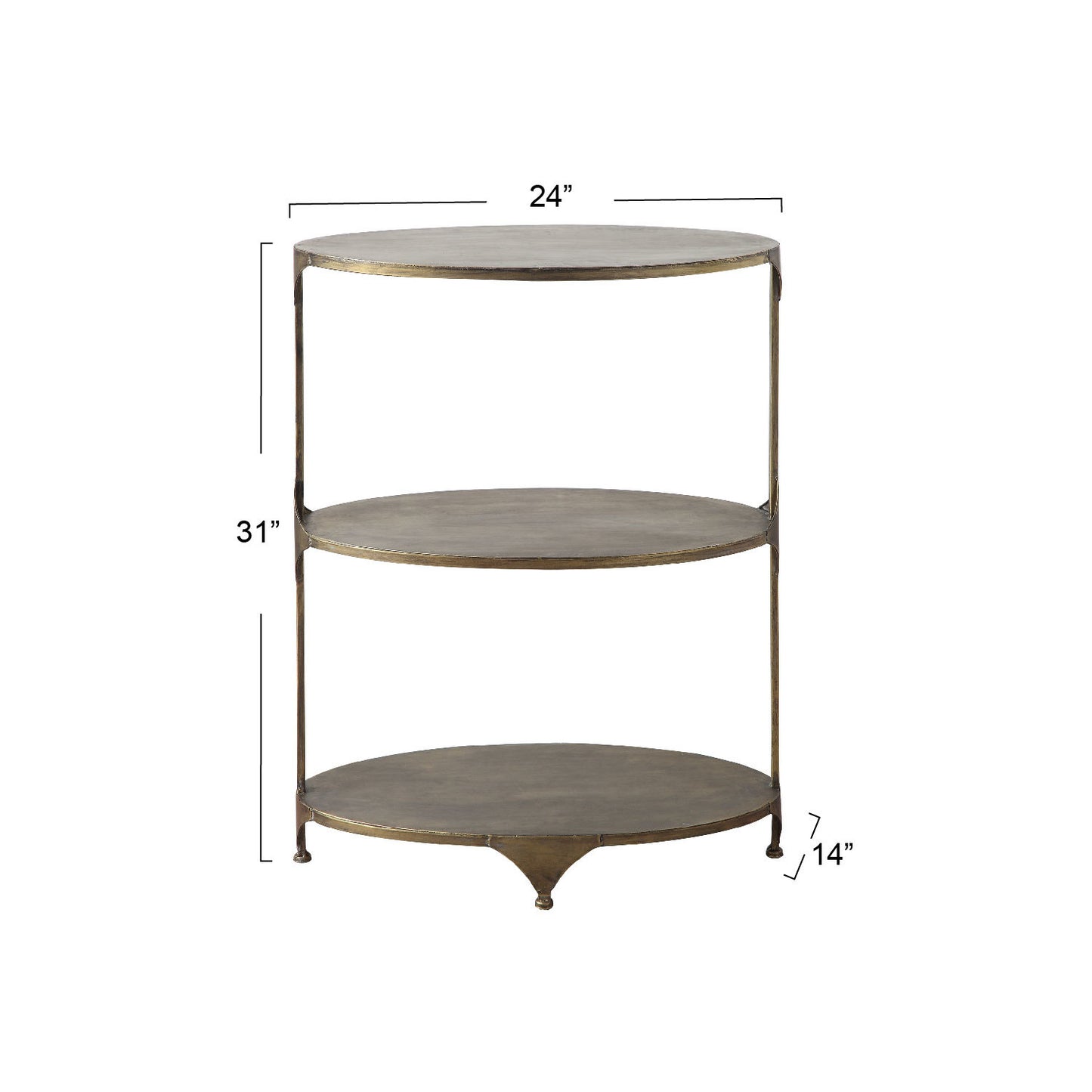 3 Tier Metal Shelf