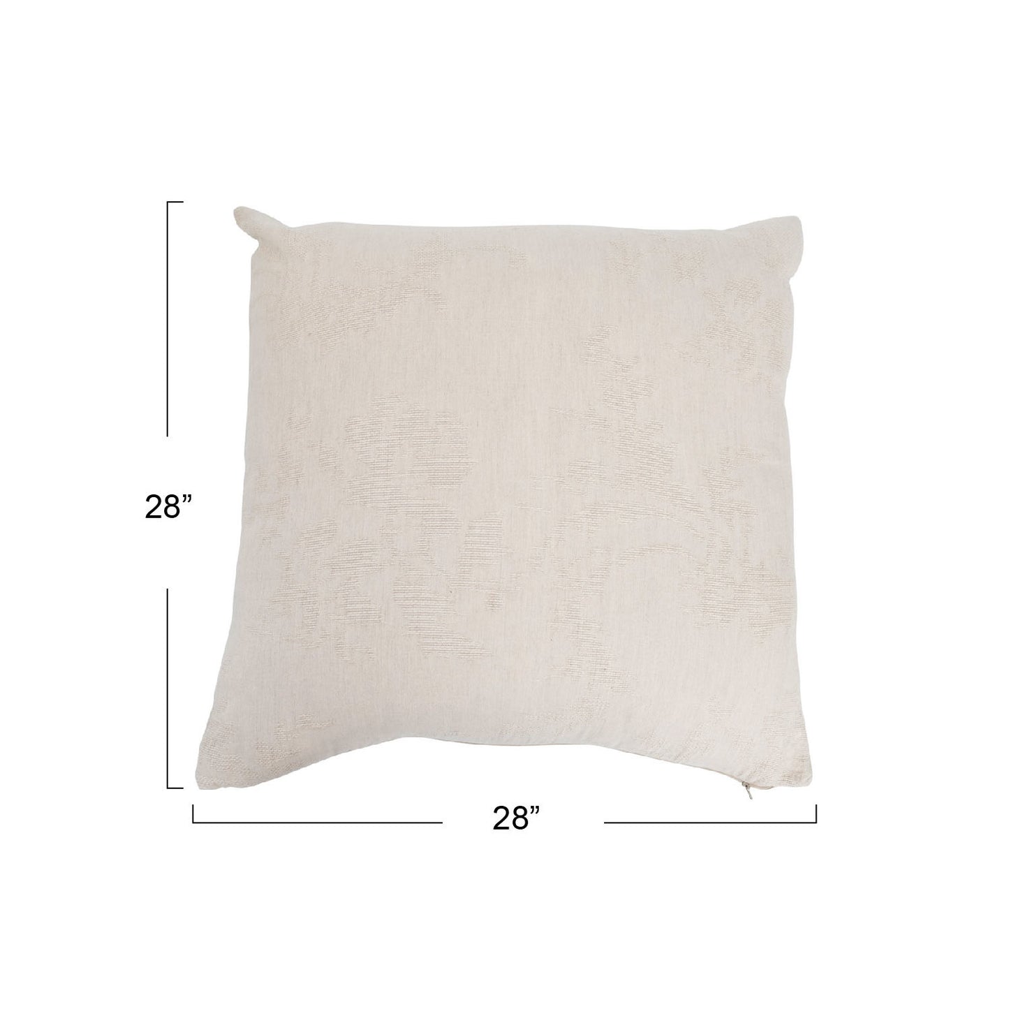 28” Woven Jacquard Pillow