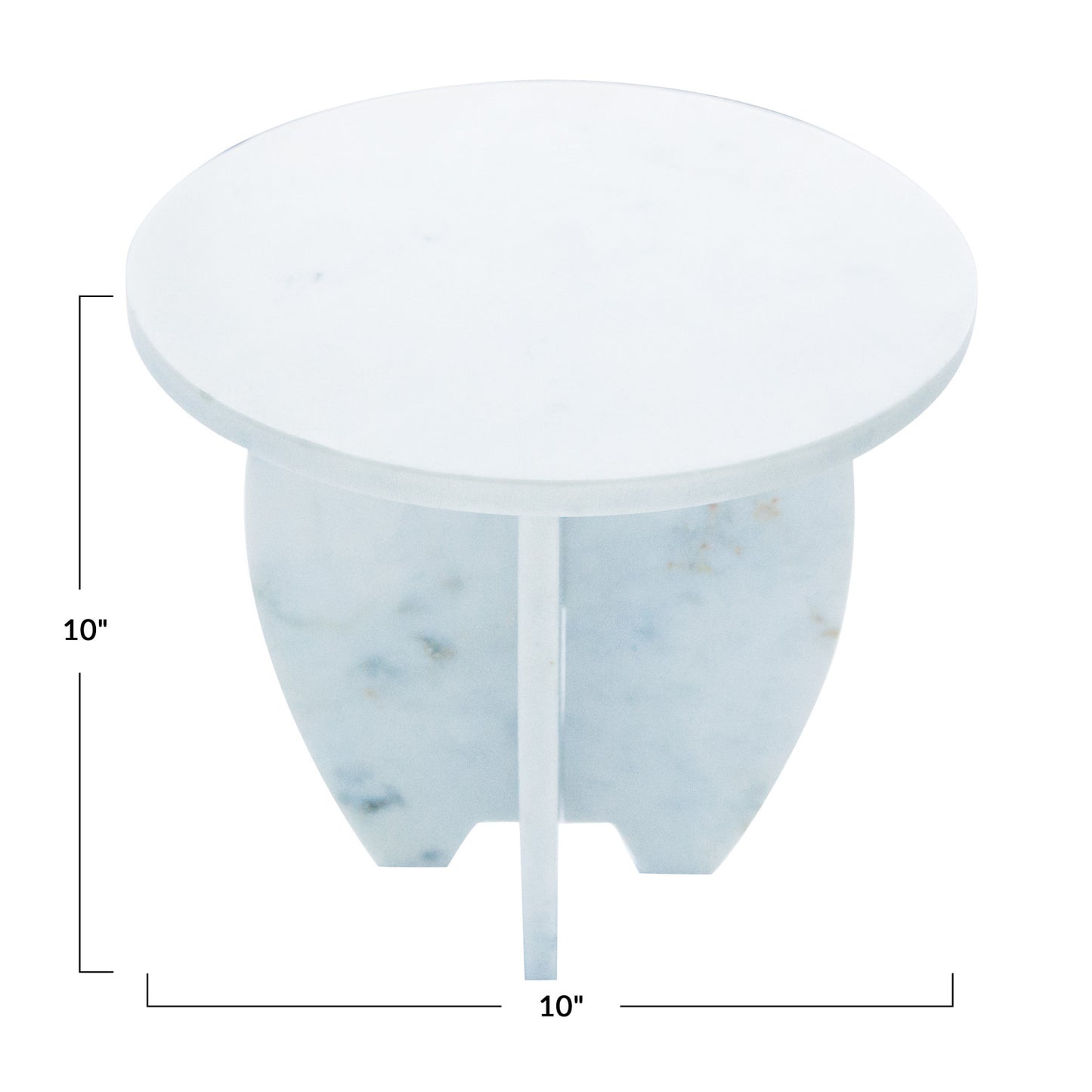 10" Round Marble Cake Stand