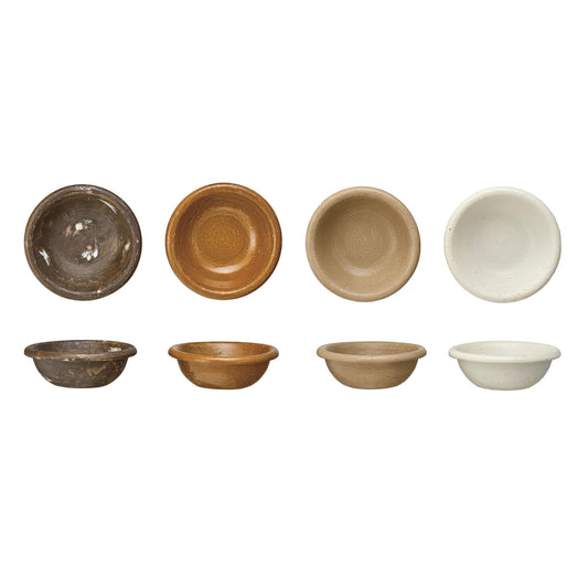5" Rnd x 1-3/4"H Stoneware Bowls
