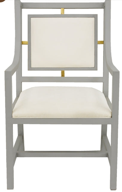 Gray and Gold Dining Chair