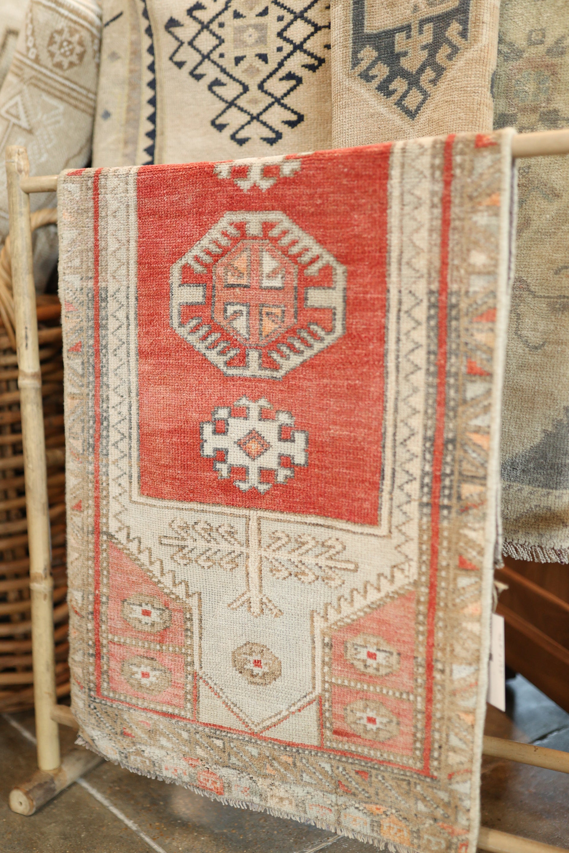 New Mini Vintage Turkish Rug 42