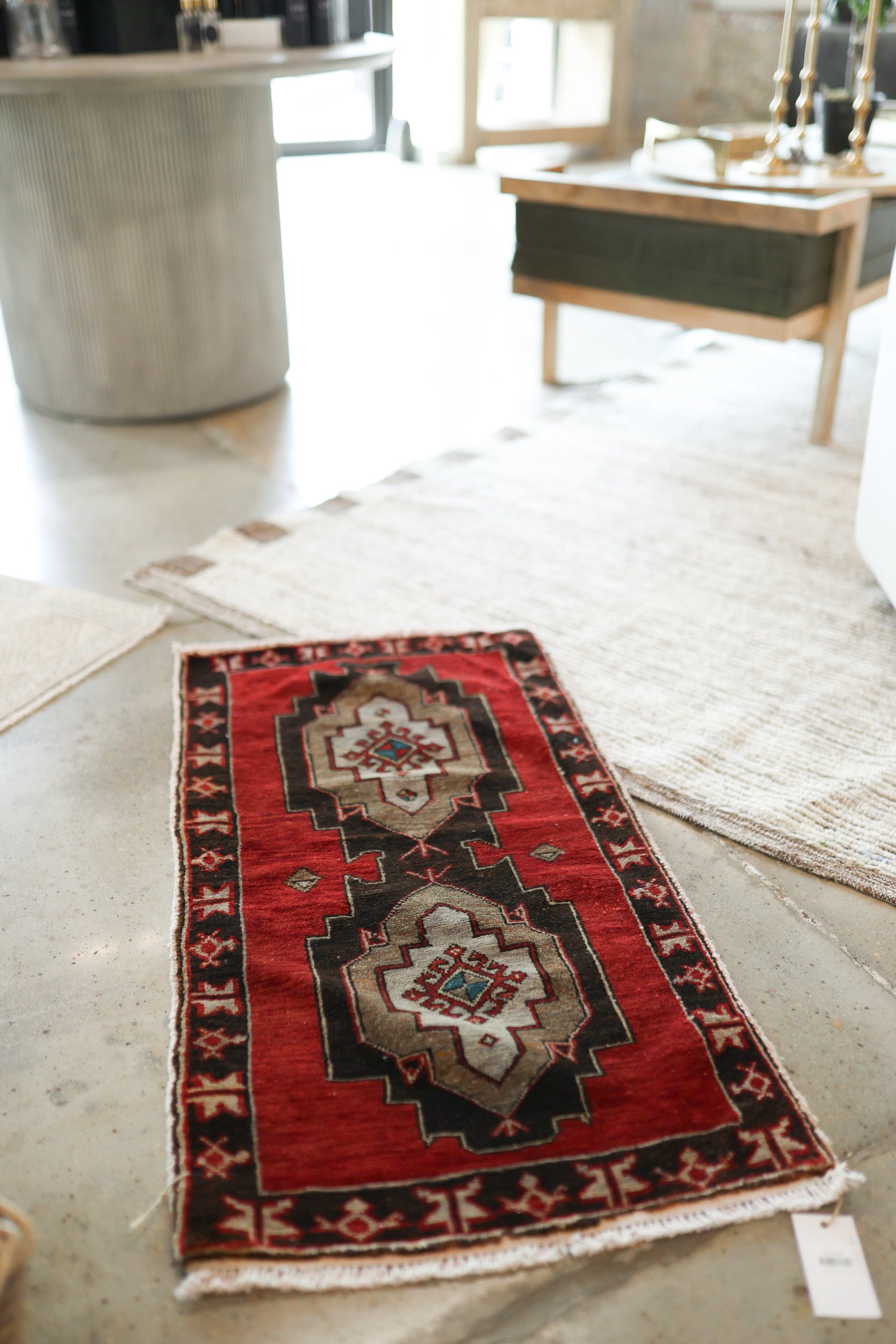 New Mini Vintage Turkish Rug 44