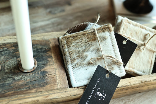 Fur Square Coasters (Set of 4)