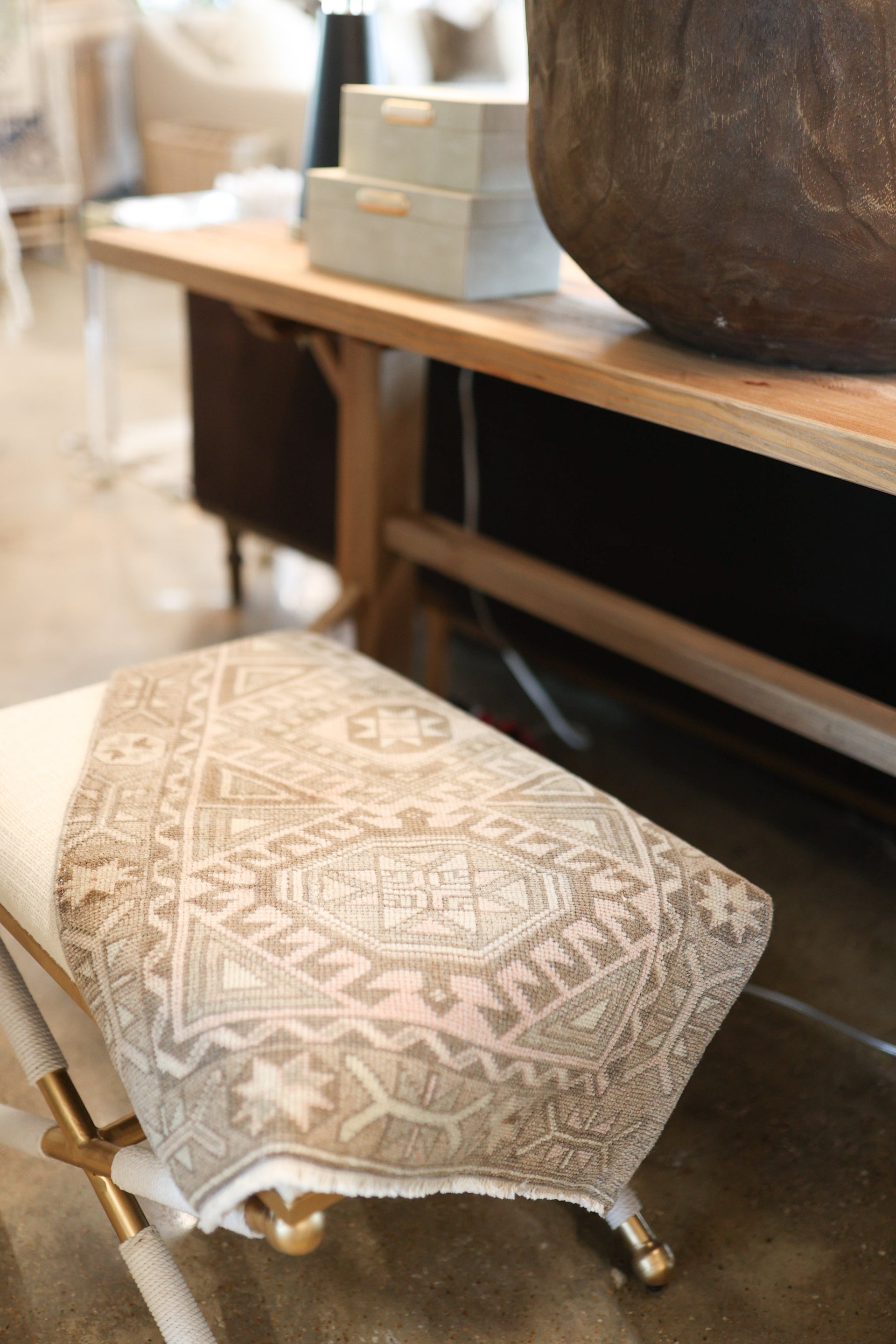 New Mini Vintage Turkish Rug 37