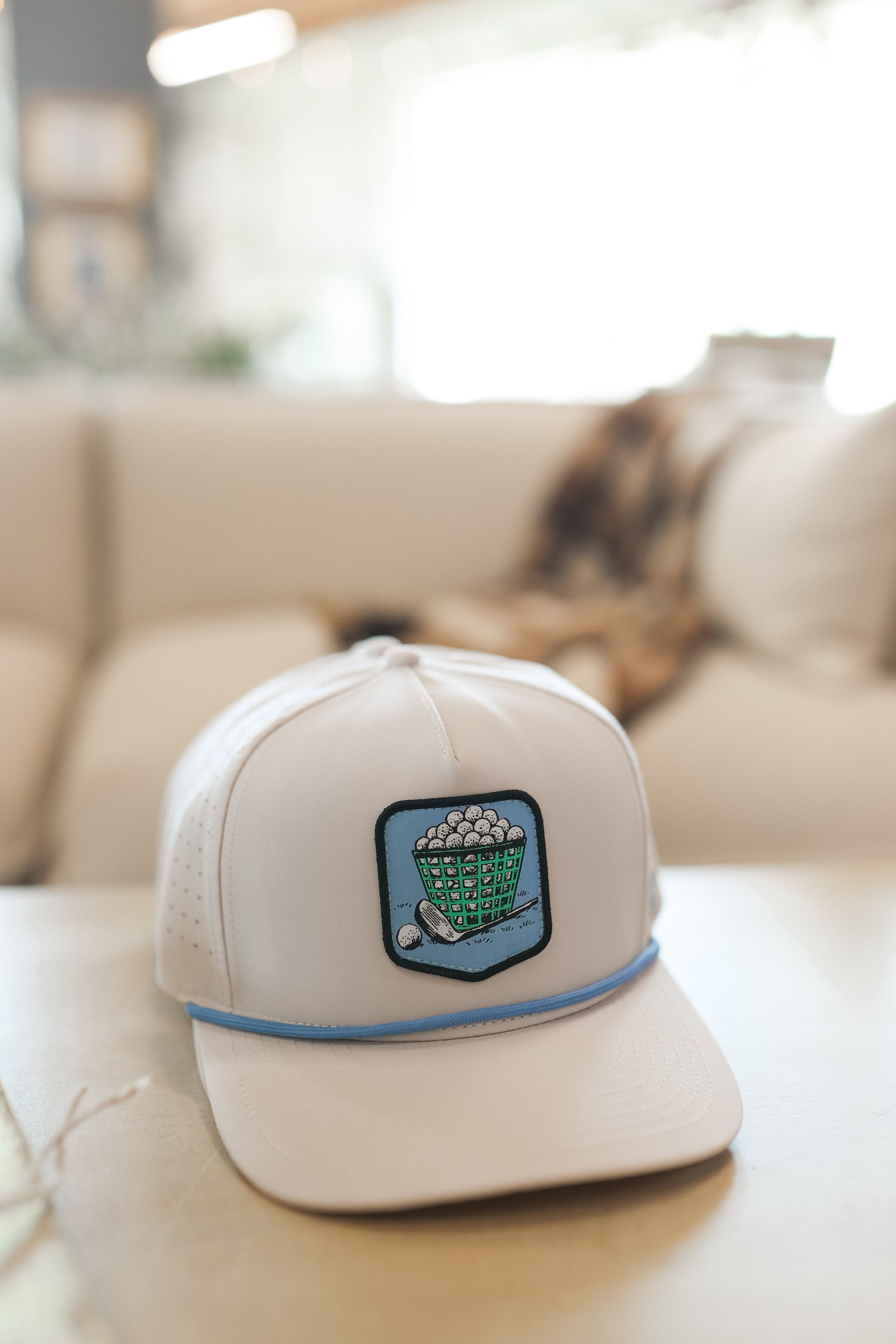 Golf Ball Bucket Patch Rope Hat