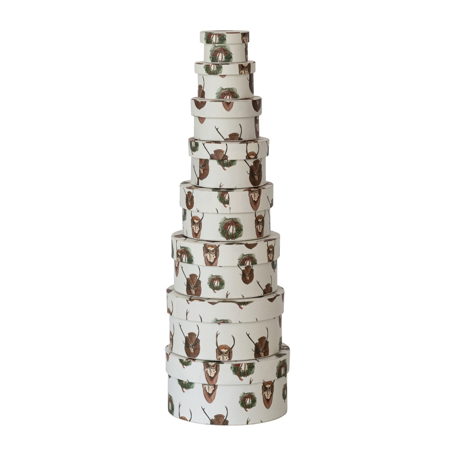 Round Handmade Recycled Paper Gift Box
