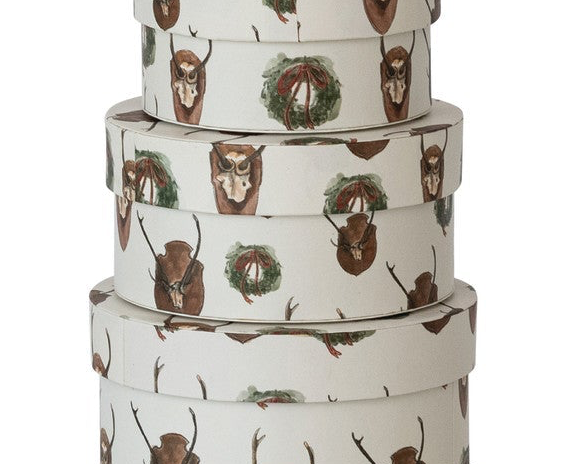 Round Handmade Recycled Paper Gift Box