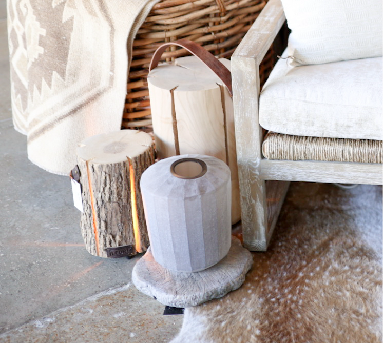 Vase Long Smoke Vertical Flat Cut Stone Finish Dia 9"