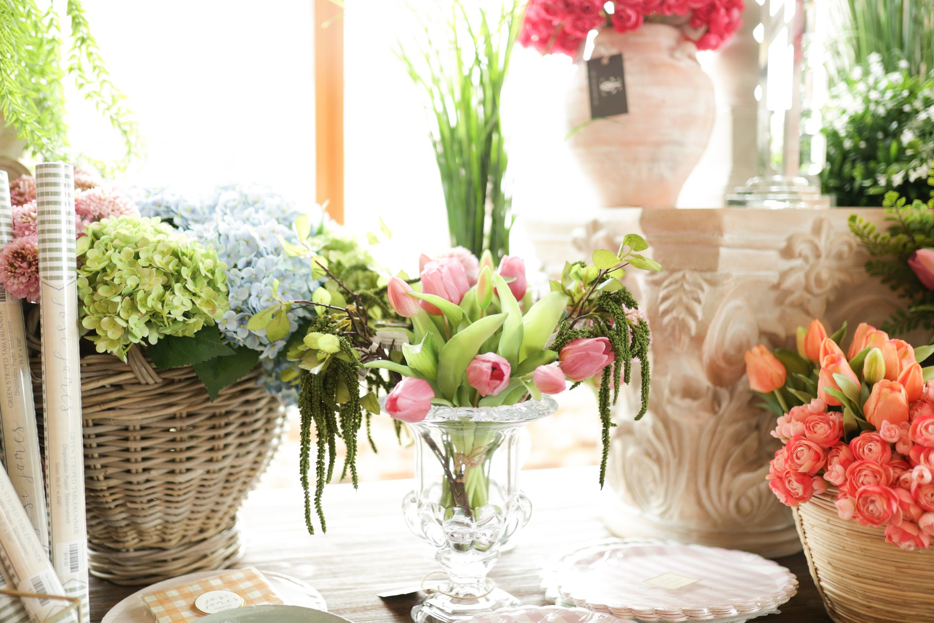 11.75" Real Touch Violet Tulip Bouquet