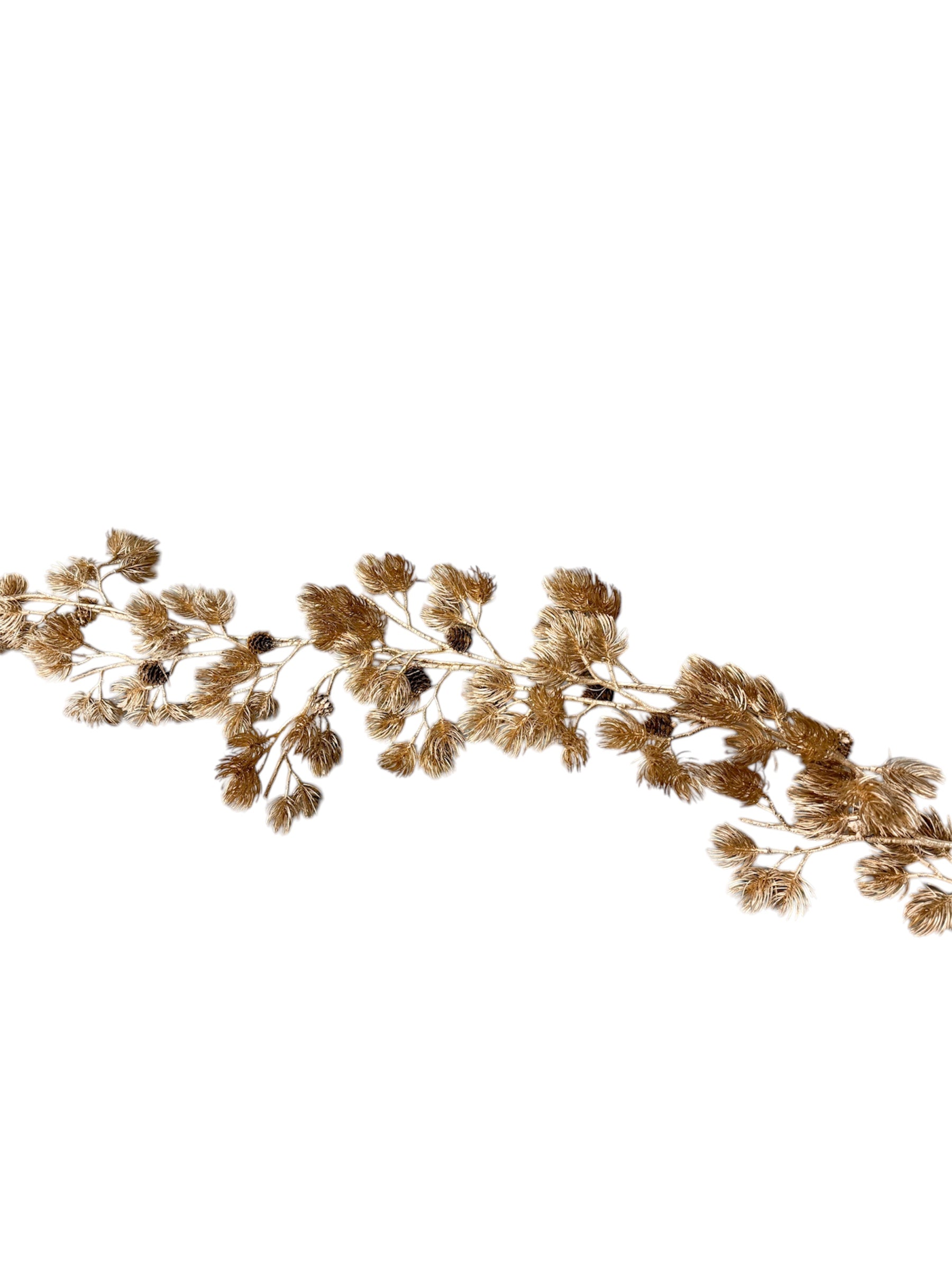 Gold Pinecone Garland