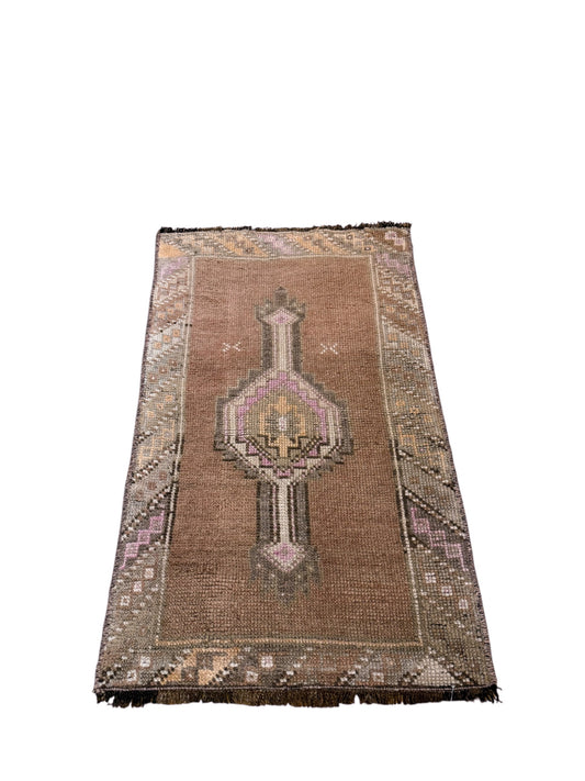 New Mini Vintage Turkish Rug 5