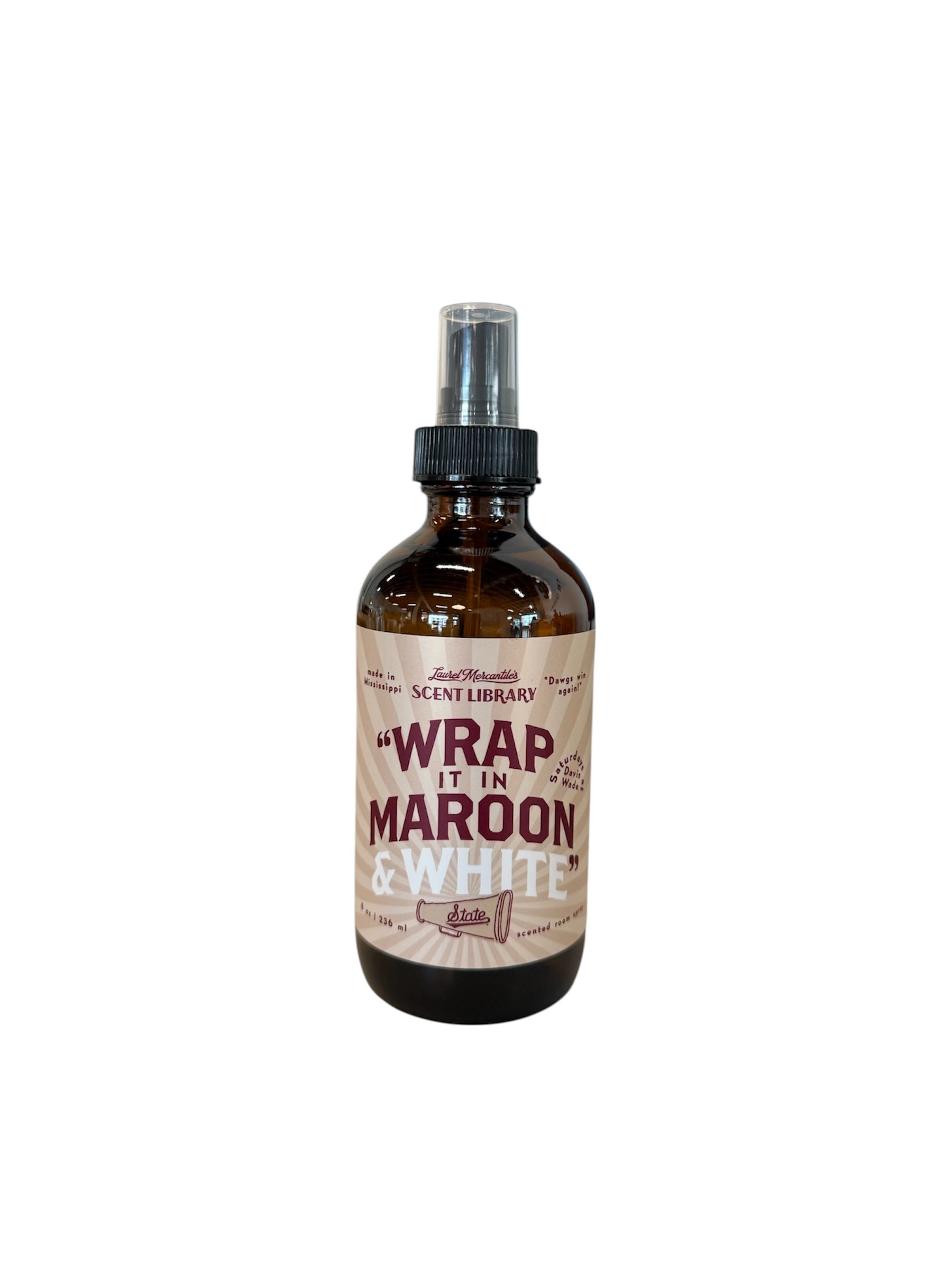 Wrap It In Maroon and White Room Spray