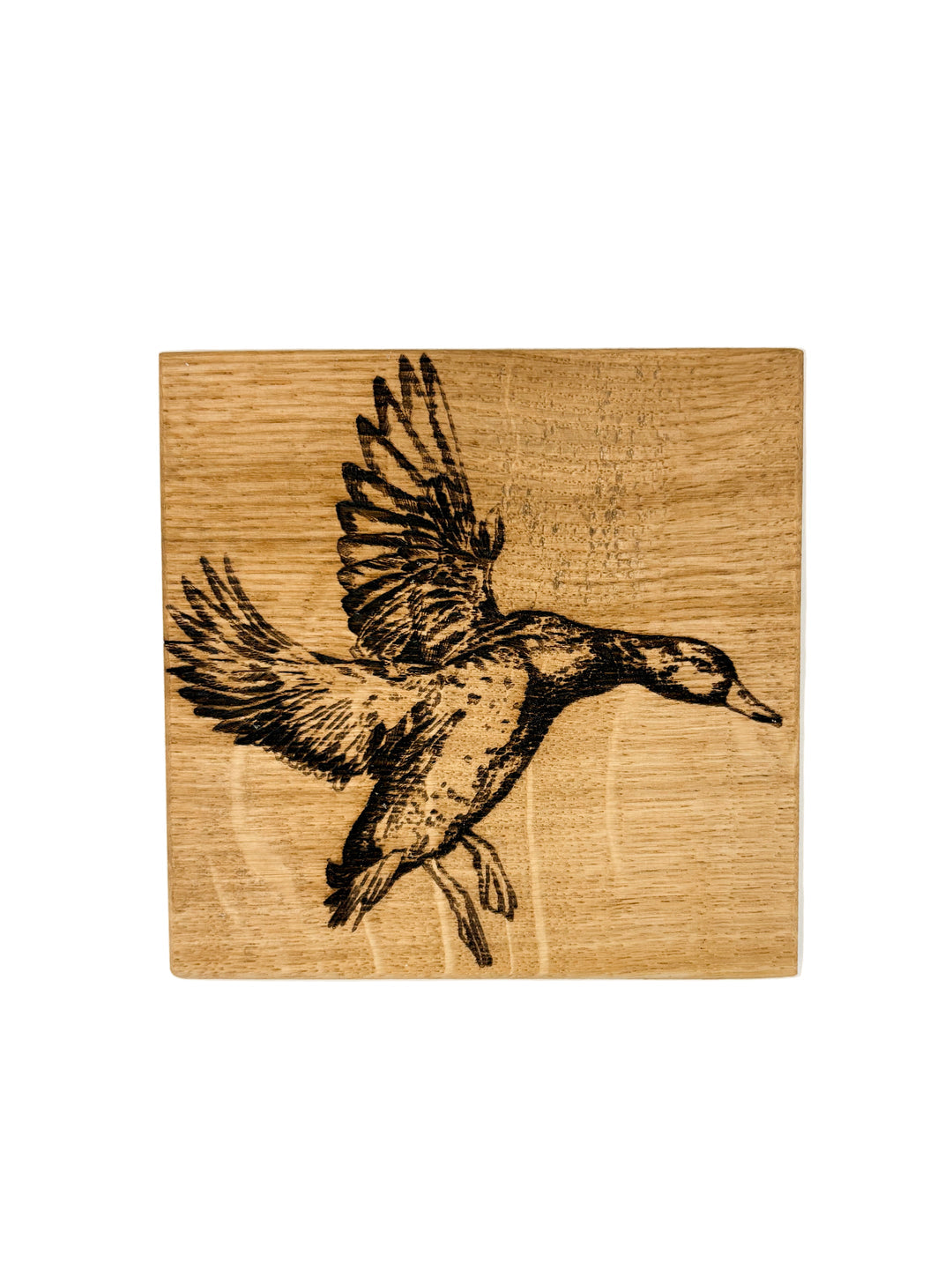 2 Flying Duck Oak Coasters