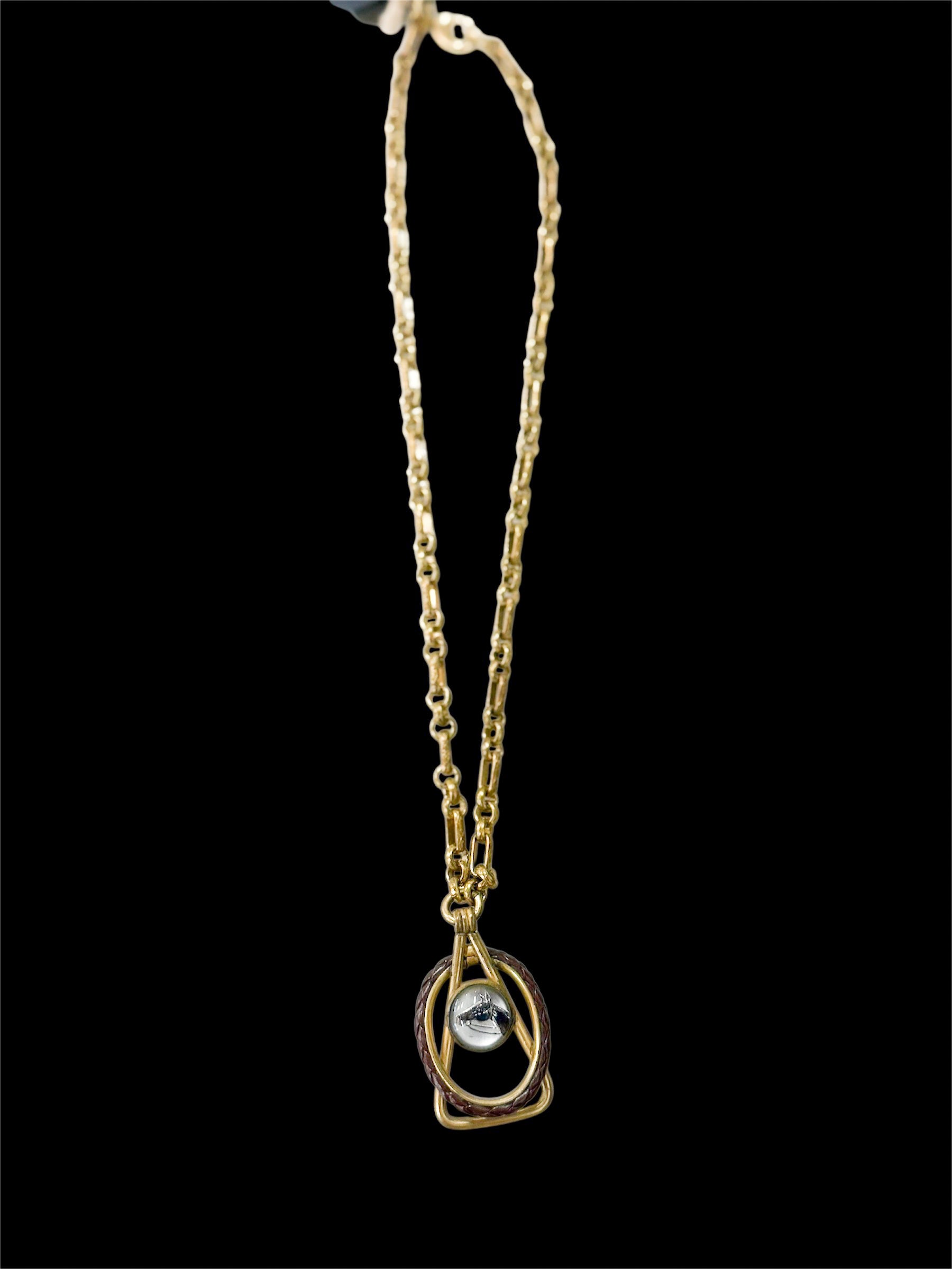 Vintage Horse Lasso Pendant Necklace