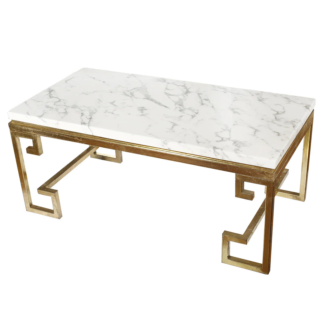 Marble &Gold Rectangle Coffee Table