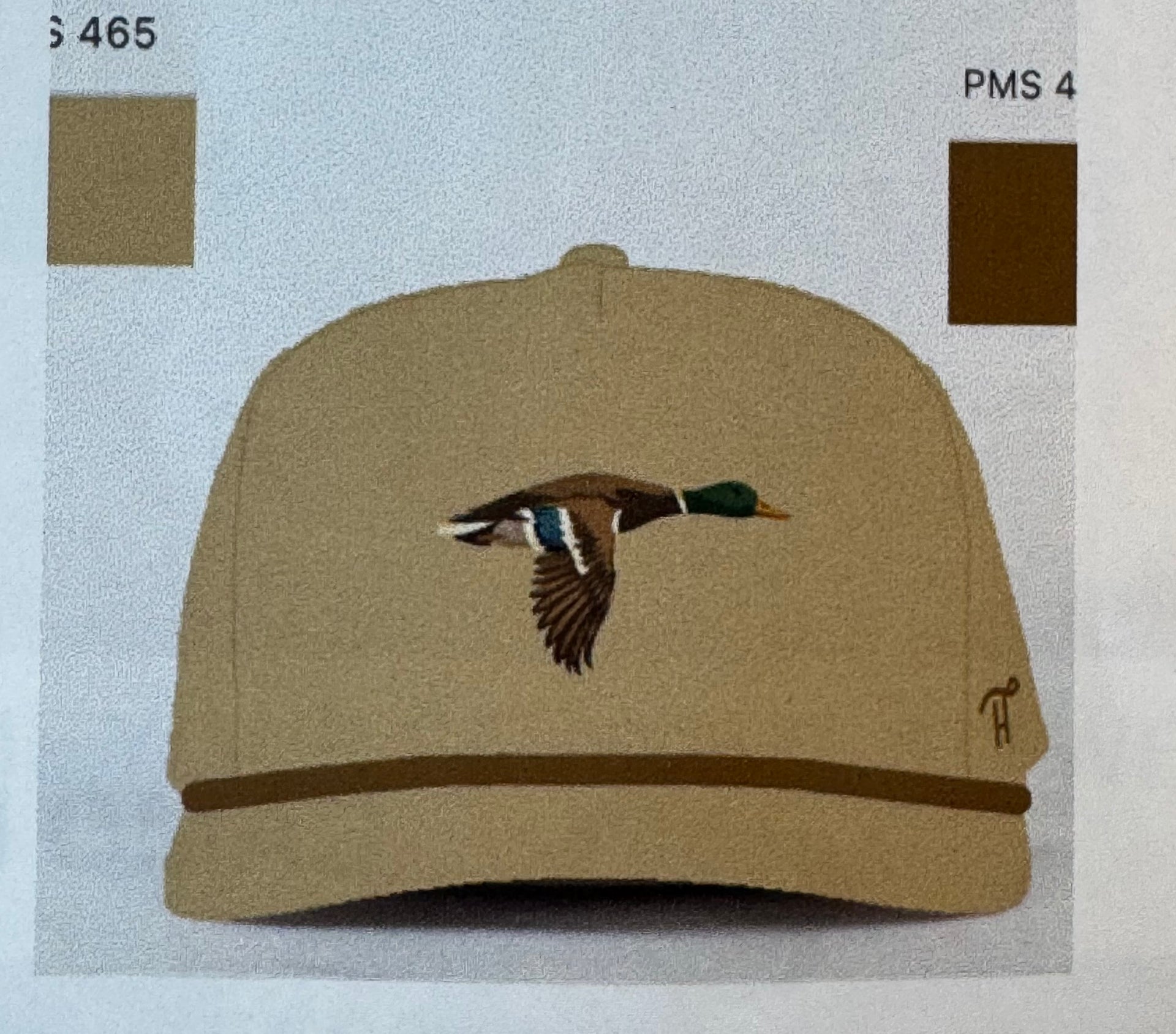 Flying Duck Embroidered Rope Hat
