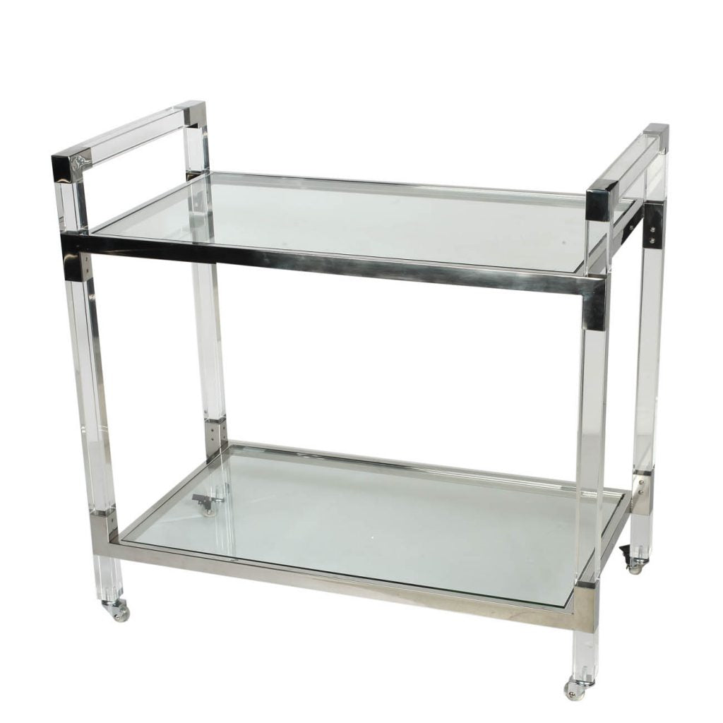 Soho Acrylic/Glass Service Trolley