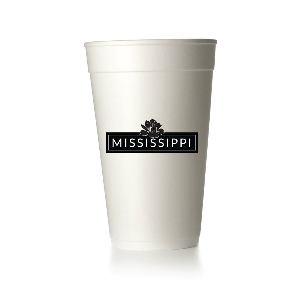 Mississippi Magnolia Bar Cups - Foam