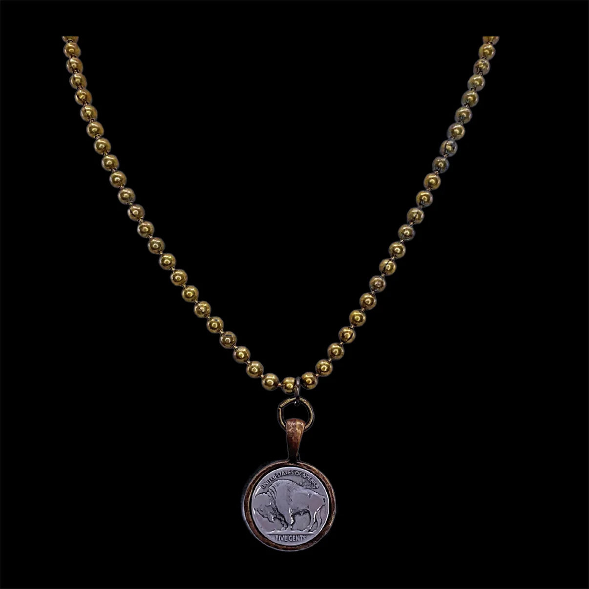Buffalo Beaded Necklace