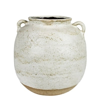 Pot with Handles, Ceramic, White - Small