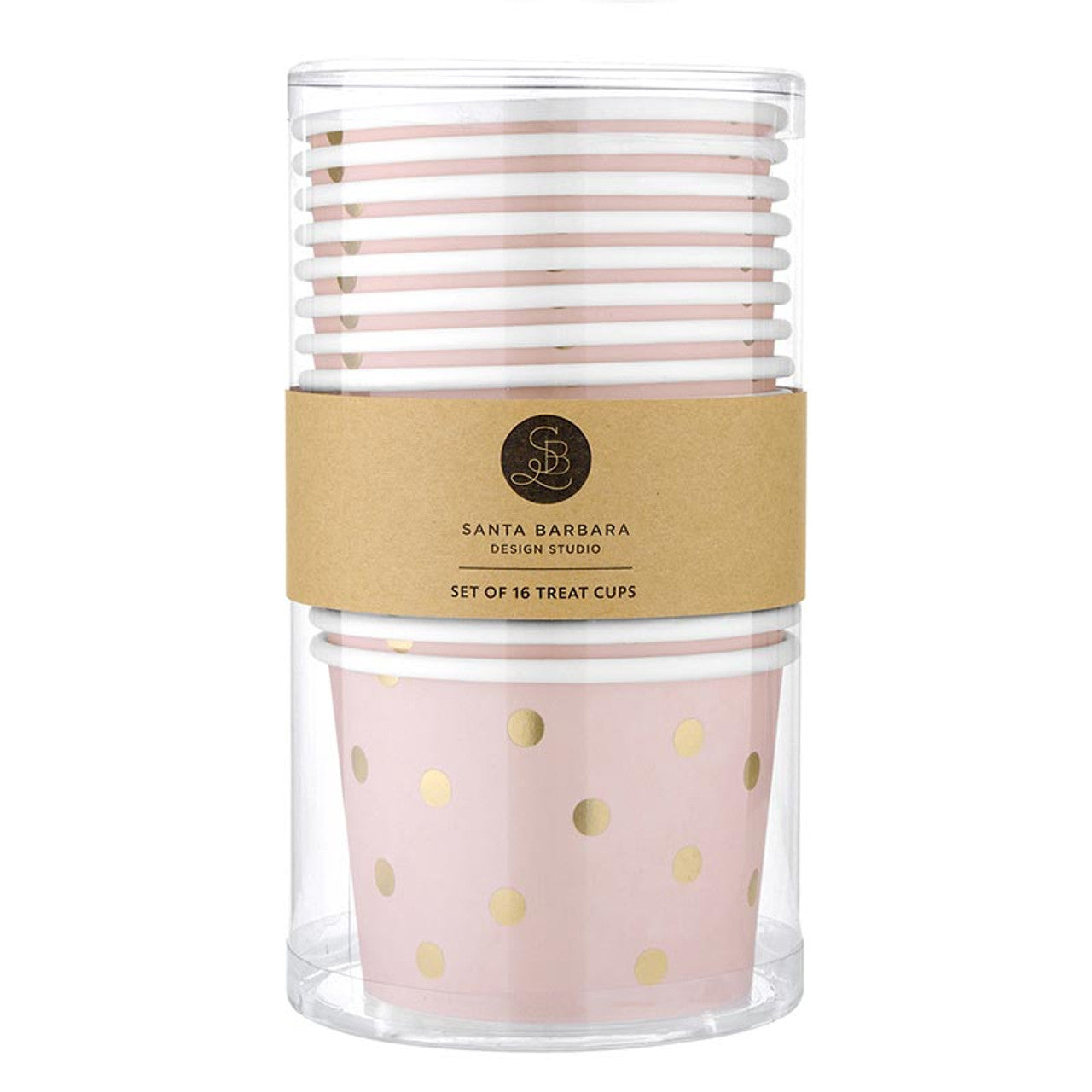 Treat Cups - Gold Dots 16pk