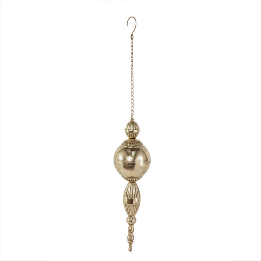 19" Gold Hanging Ornament