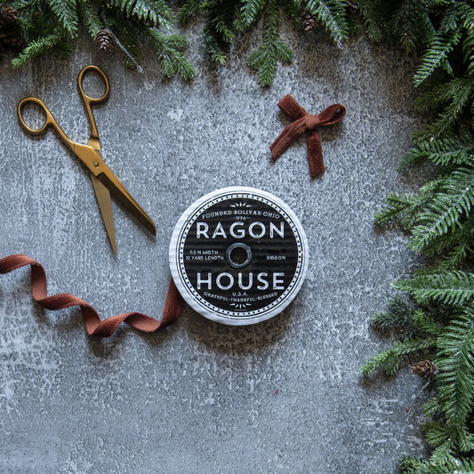 .5" RUST UNWIRED VELVET RIBBON