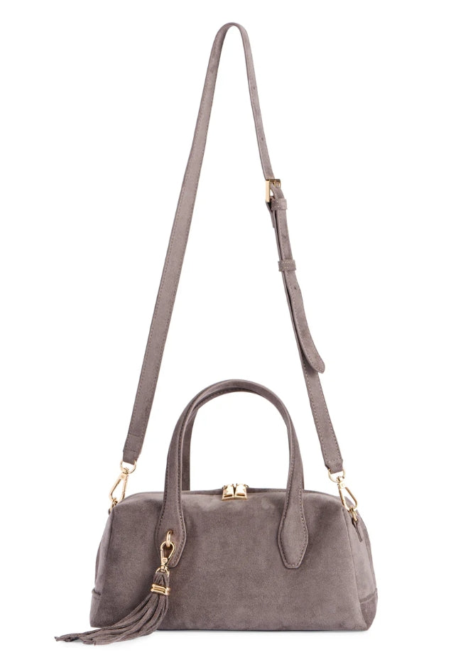 Kylie Mini Bowler Bag - Grey