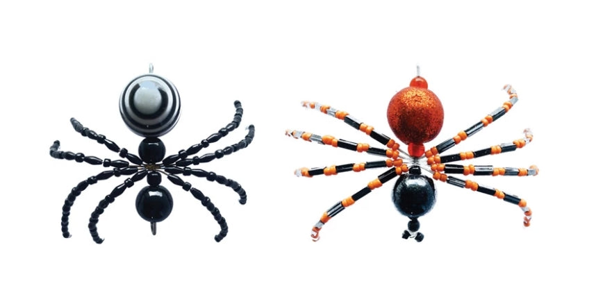 Handmade Glass Beaded Metal Spider