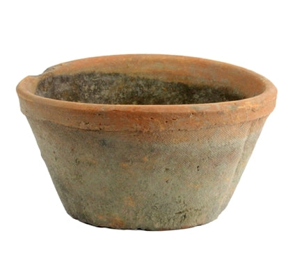 Rustic Terra Cotta Oval Pot - Medium - Antique Red