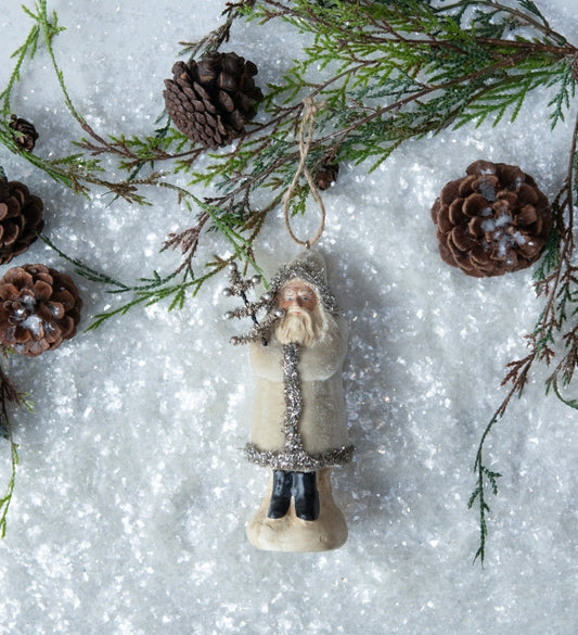 OATMEAL VELVET BELSNICKLE ORNAMENT (Set of 2)