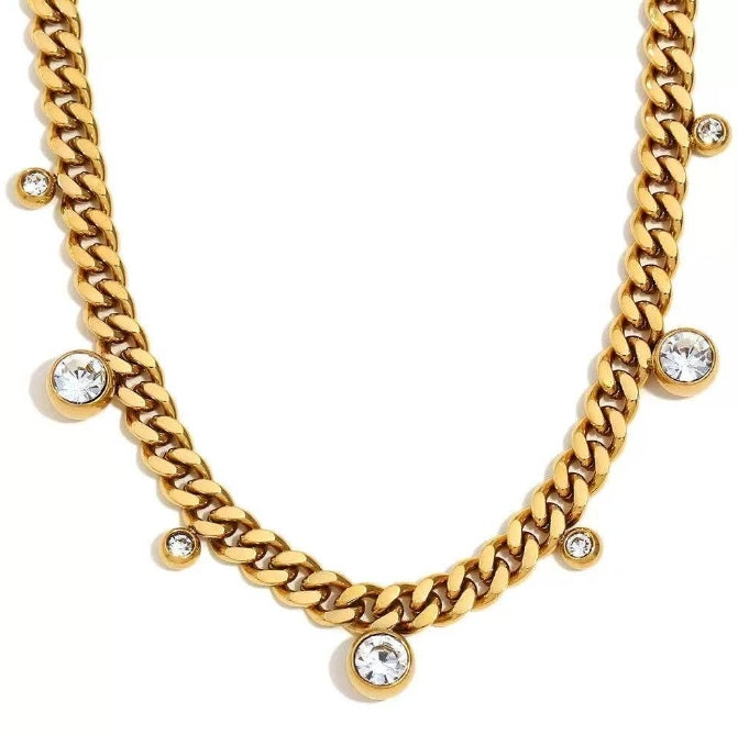 Nova CZ Cuban Chain Necklace