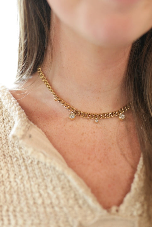 Nova CZ Cuban Chain Necklace