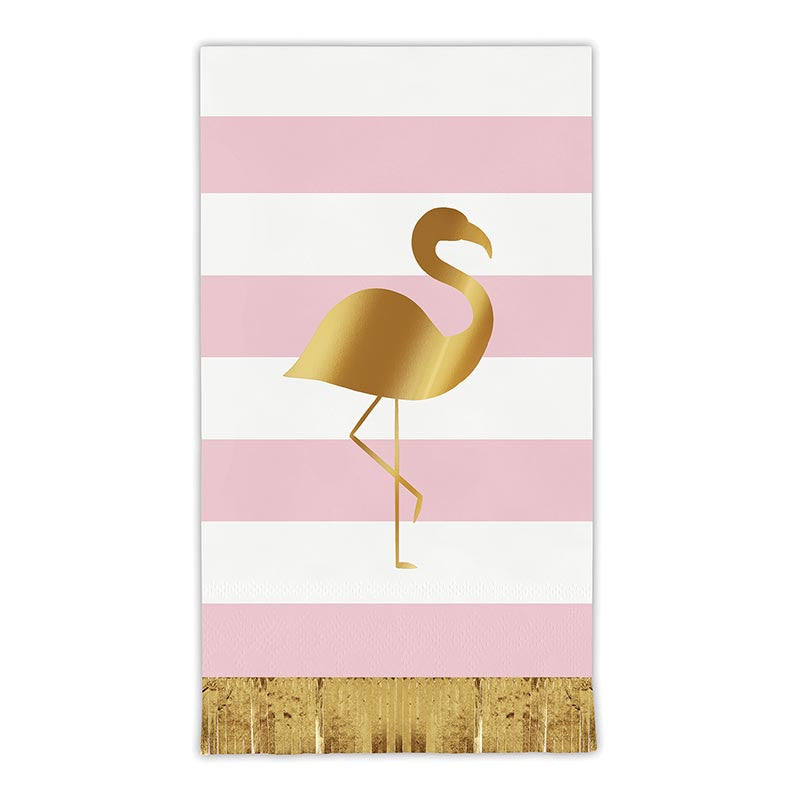 Foil Fringe Flamingo Napkins